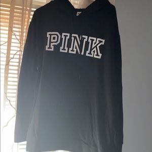Black long hoodie pull over
